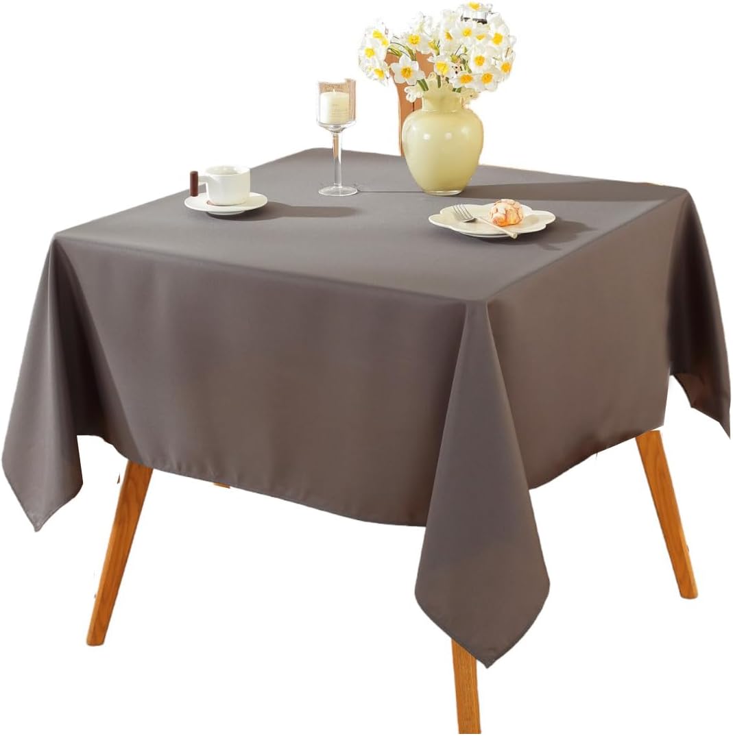 Craft And Party Rectangle Tablecloth, 90 x 156 Inch White Tablecloth, 8ft Rectangle Table Cloth, Polyester Fabric Washable Tablecloth for Home, Party, Wedding or Restaurant Use.