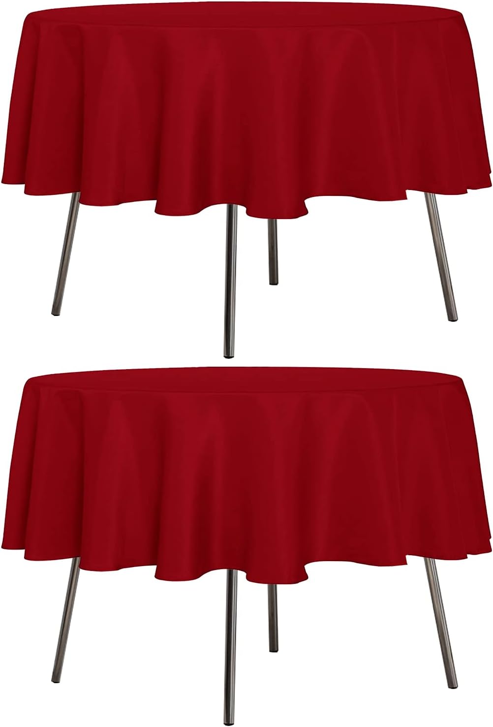sancua 6 Pack White Tablecloth 90 x 156 Inch - Rectangle Table Cloth for 8 Feet Tables Stain and Wrinkle Resistant Washable Polyester Table Cover for Dining Wedding Banquet Party Buffet Restaurant