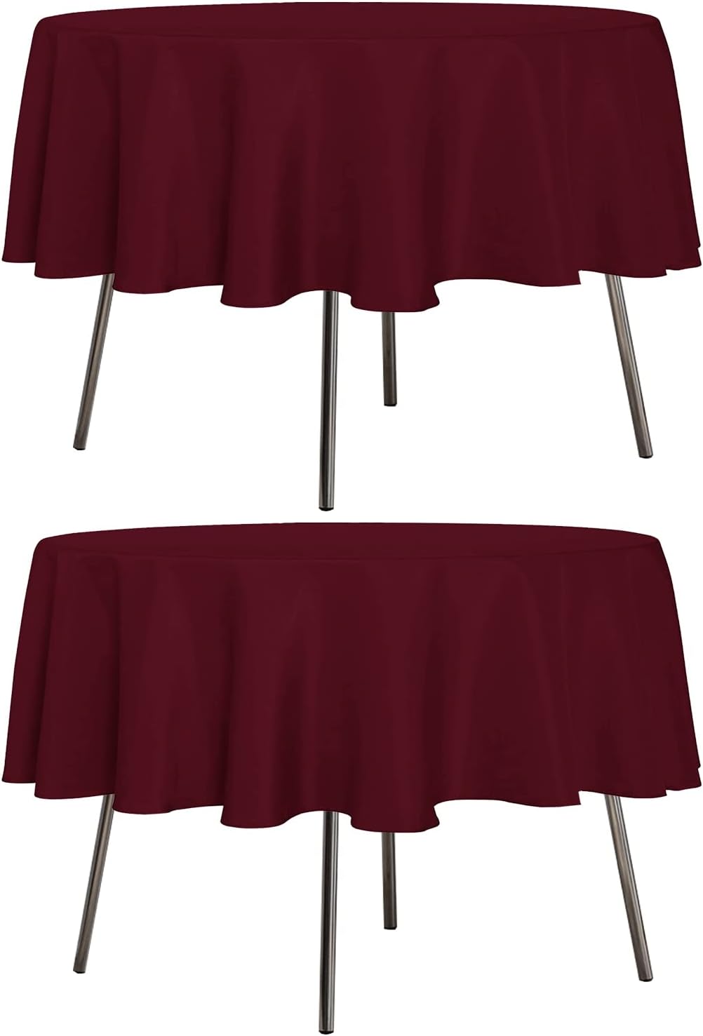 sancua 6 Pack White Tablecloth 90 x 156 Inch - Rectangle Table Cloth for 8 Feet Tables Stain and Wrinkle Resistant Washable Polyester Table Cover for Dining Wedding Banquet Party Buffet Restaurant