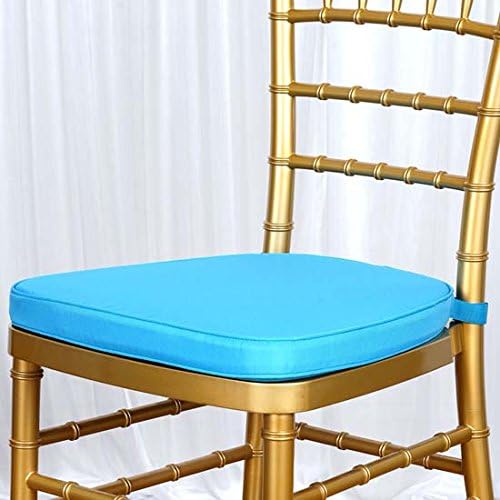 Tableclothsfactory 10PCS White Chiavari Chair Cushion for Wood Resin Chiavari Chairs Party Event Decoration - 2" Thick