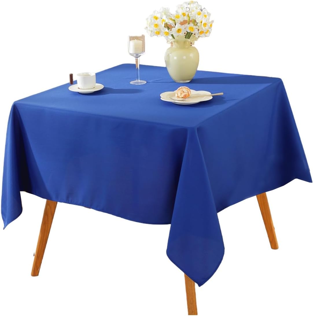 Craft And Party Rectangle Tablecloth, 90 x 156 Inch White Tablecloth, 8ft Rectangle Table Cloth, Polyester Fabric Washable Tablecloth for Home, Party, Wedding or Restaurant Use.
