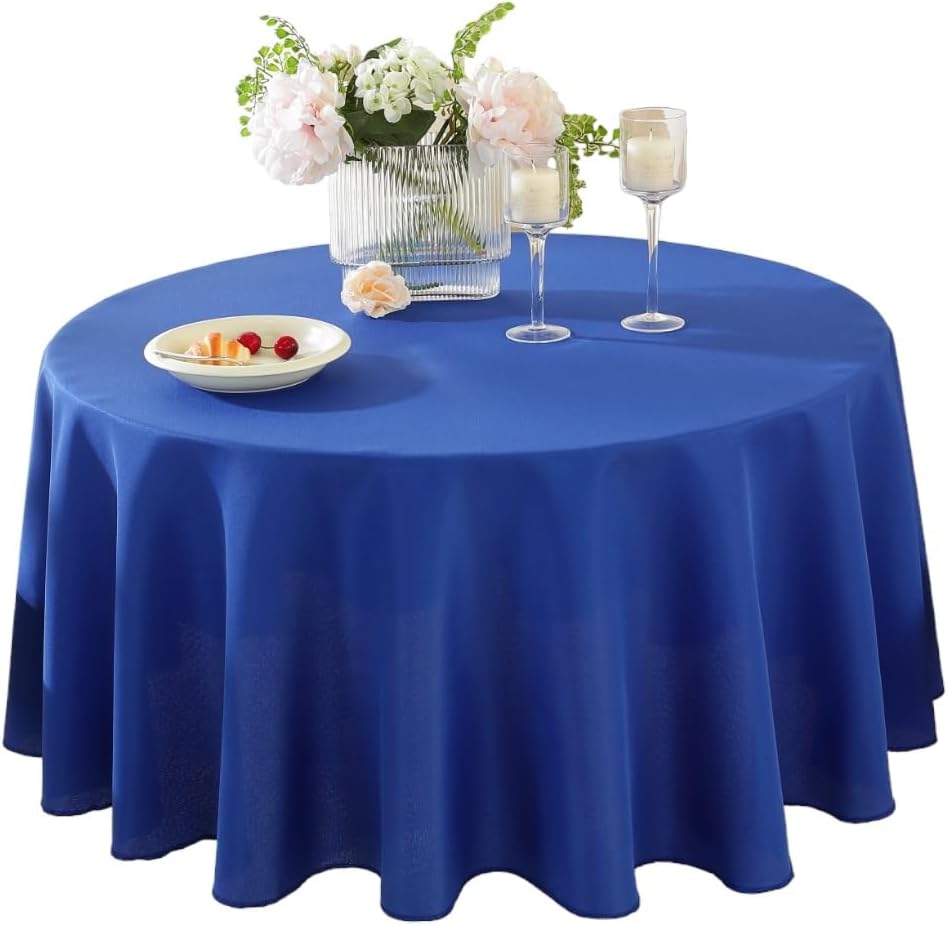 Craft And Party Rectangle Tablecloth, 90 x 156 Inch White Tablecloth, 8ft Rectangle Table Cloth, Polyester Fabric Washable Tablecloth for Home, Party, Wedding or Restaurant Use.