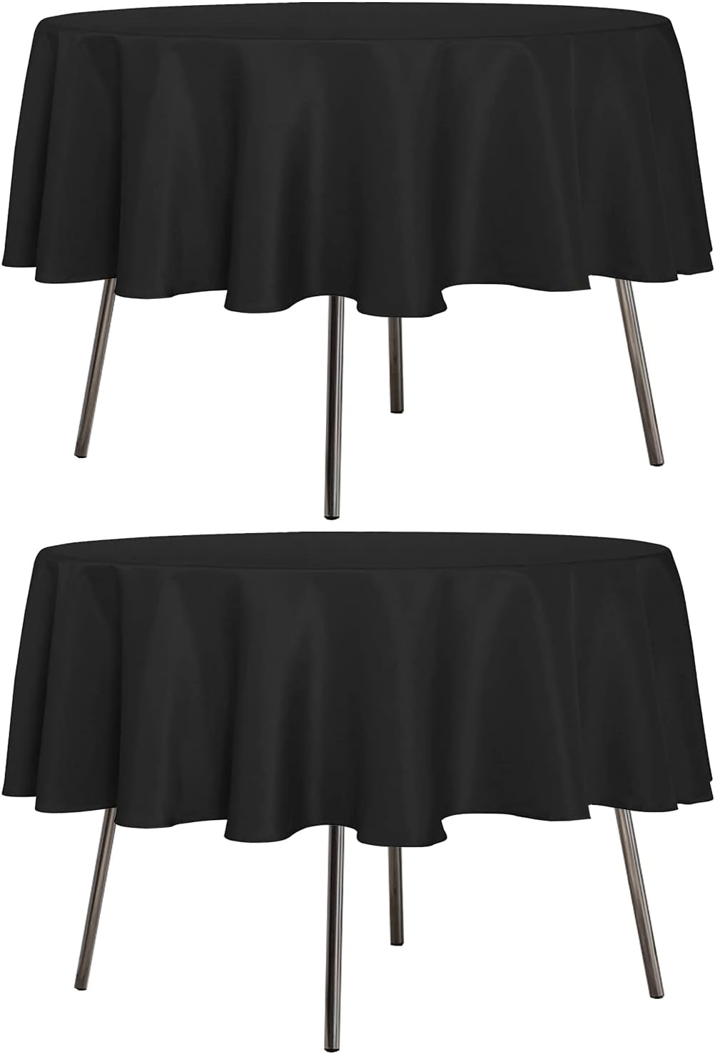 sancua 6 Pack White Tablecloth 90 x 156 Inch - Rectangle Table Cloth for 8 Feet Tables Stain and Wrinkle Resistant Washable Polyester Table Cover for Dining Wedding Banquet Party Buffet Restaurant