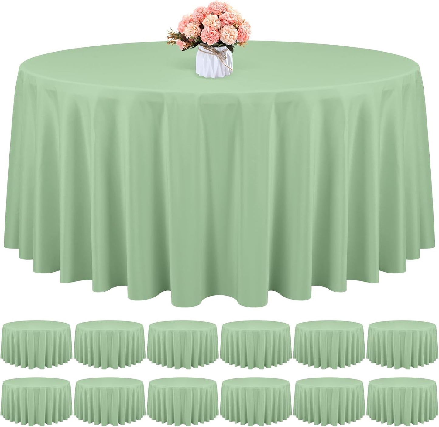 12 Pack Black Square Tablecloths 52 x 52 Inch, Table Cloth for Square Table, Stain and Wrinkle Resistant Washable Fabric Table Cloth, Polyester Tablecloth for Restaurant Banquet Party