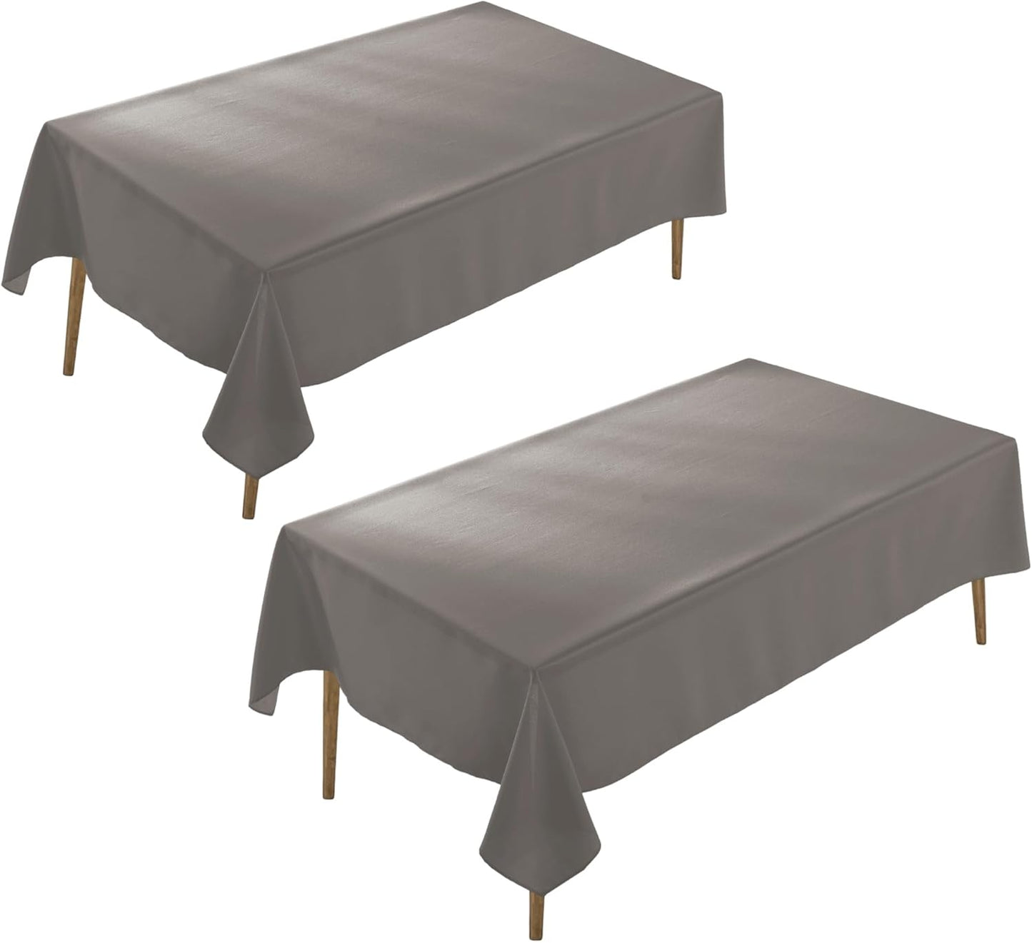 Craft And Party Rectangle Tablecloth, 90 x 156 Inch White Tablecloth, 8ft Rectangle Table Cloth, Polyester Fabric Washable Tablecloth for Home, Party, Wedding or Restaurant Use.