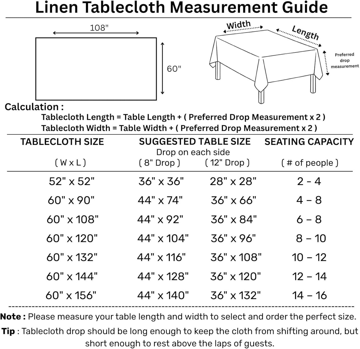 Solino Home Plaid Linen Tablecloth 60 x 108 Inch - 100% Pure Linen Orange Plaid Table Cloth for Rectangle Tables - Machine Washable Tablecloth for Fall, Autumn, Halloween, Thanksgiving