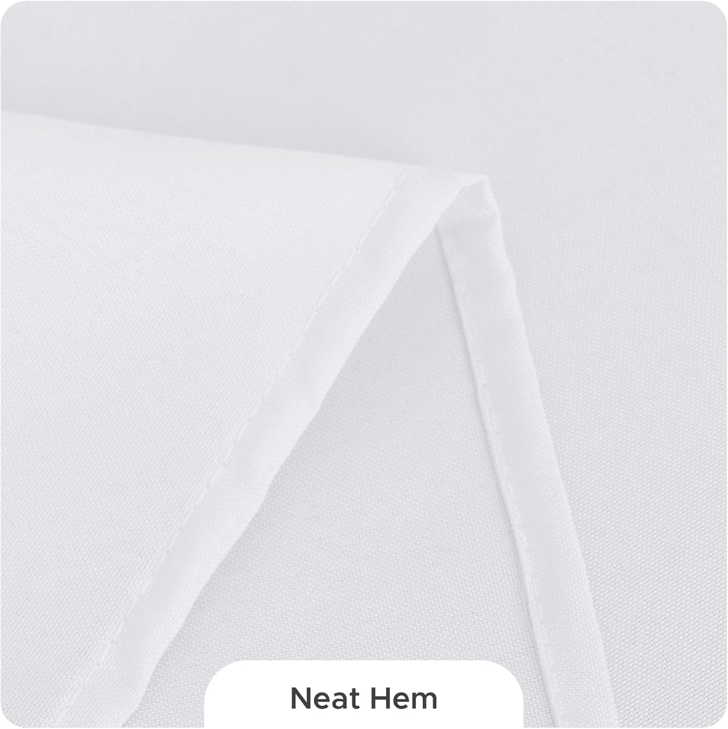 Fitable 8 Pack Table Cloth Rectangle Table: Stain and Wrinkle Resistant Tablecloth Rectangular, Washable Polyester Tablecloths for Wedding Party Dining Banquet Event Catering(White, 70x120 Inch)